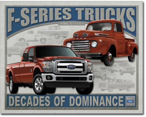 Enseigne Ford en métal  / Camion Serie-F
